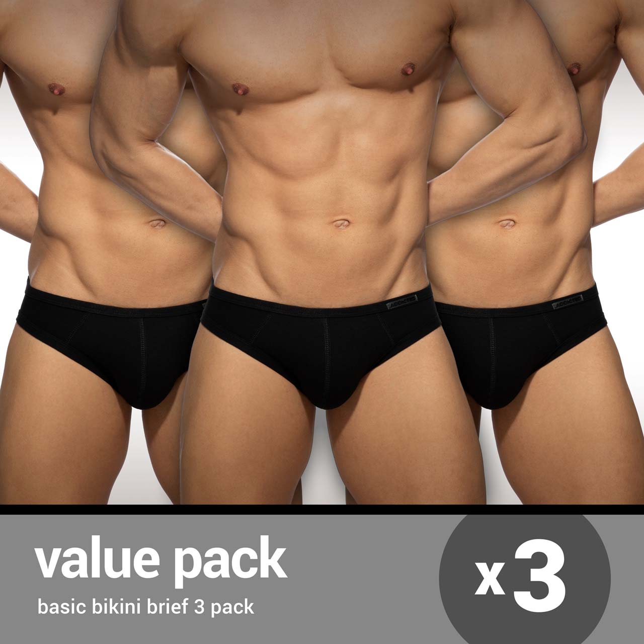 Pack of 3 Briefs Addicted Basic AD1240PP
