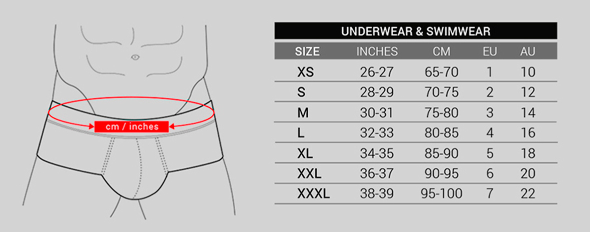 Emporio Armani Briefs Size Chart