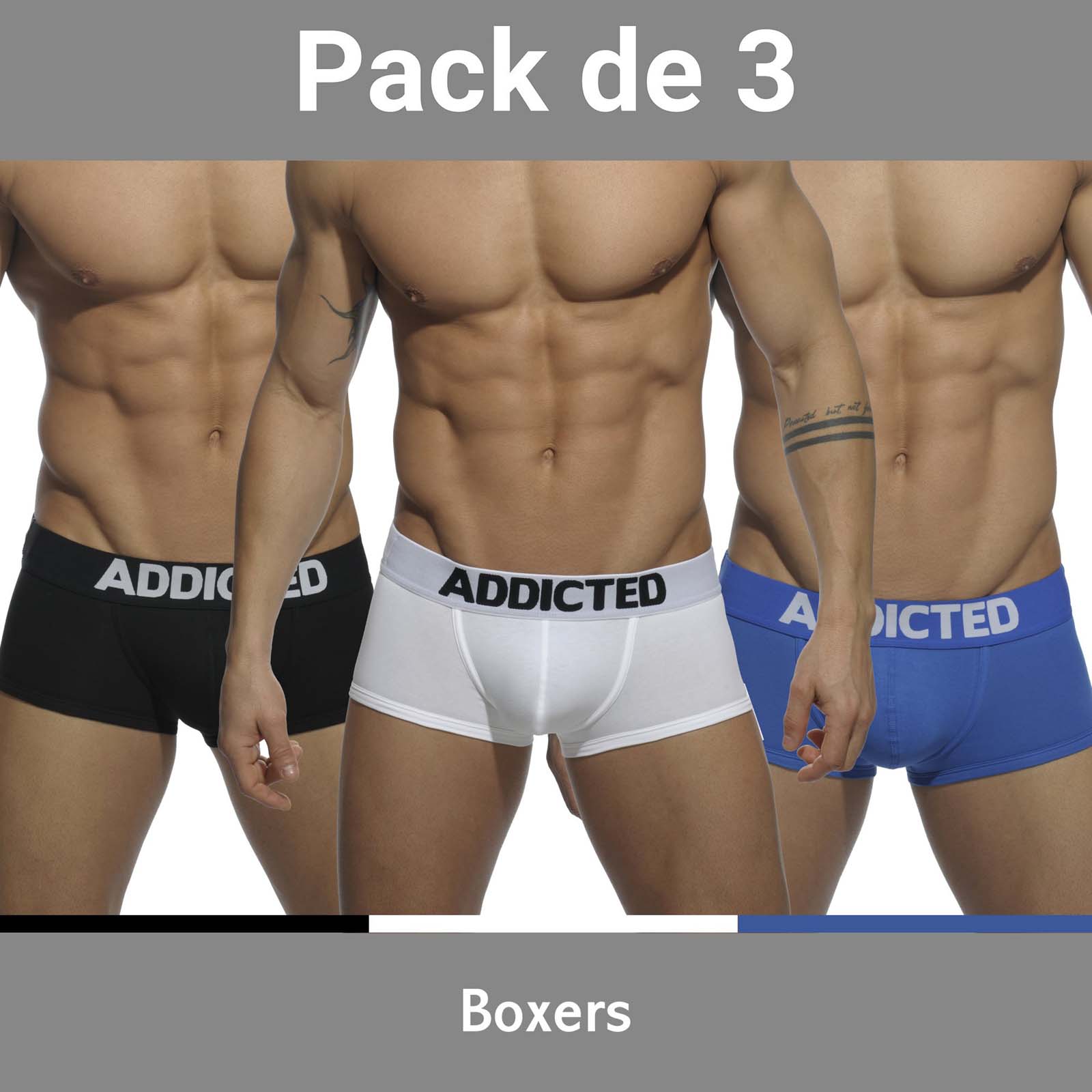 Pack de Boxers Addicted AD421P