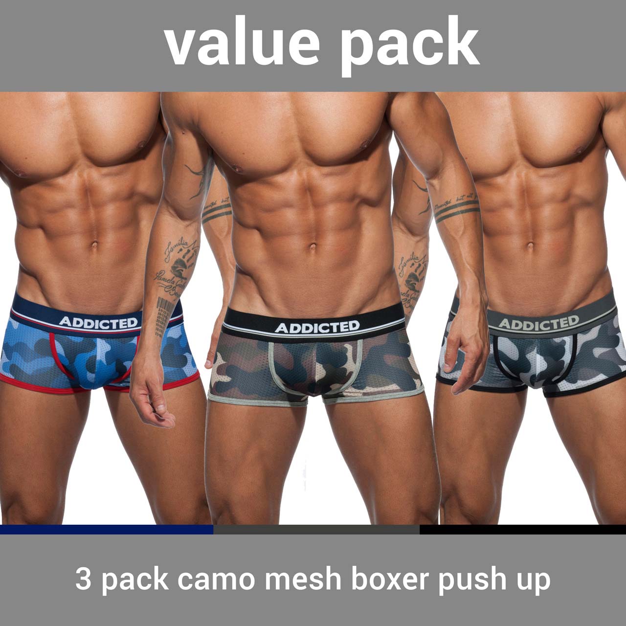 Pack de Boxer Addicted AD698P