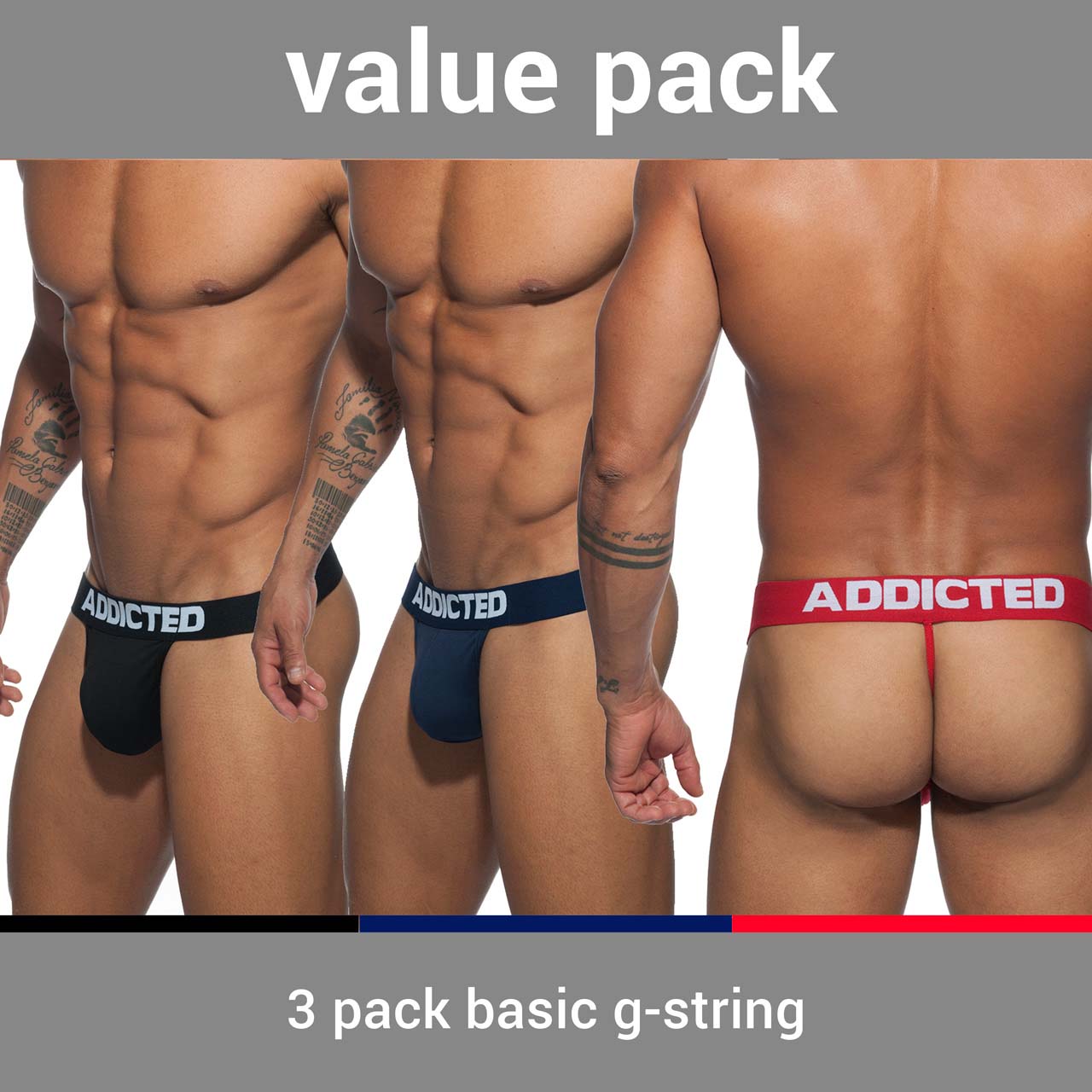 Pack of Thongs Addicted AD746P