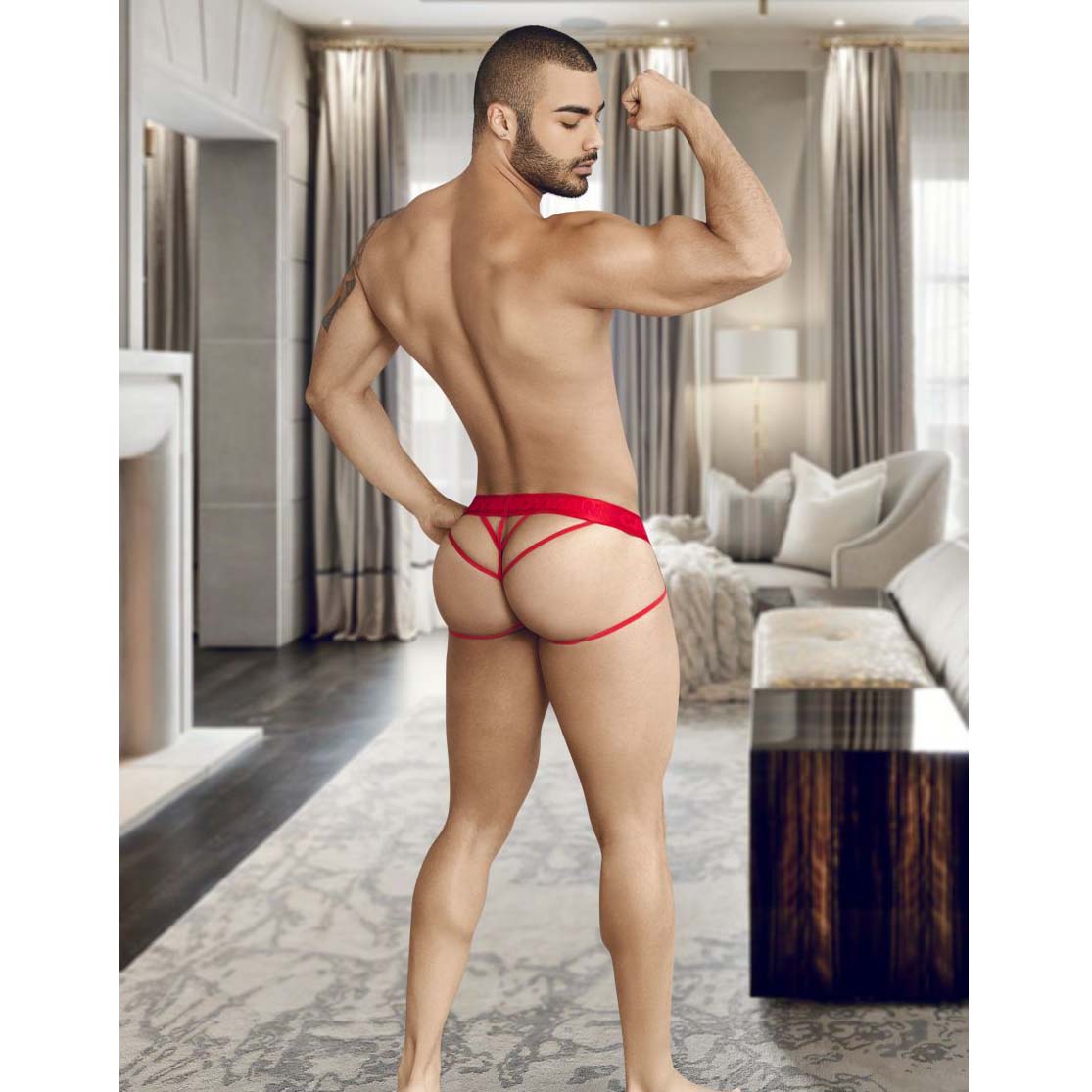 jockstrap rouge