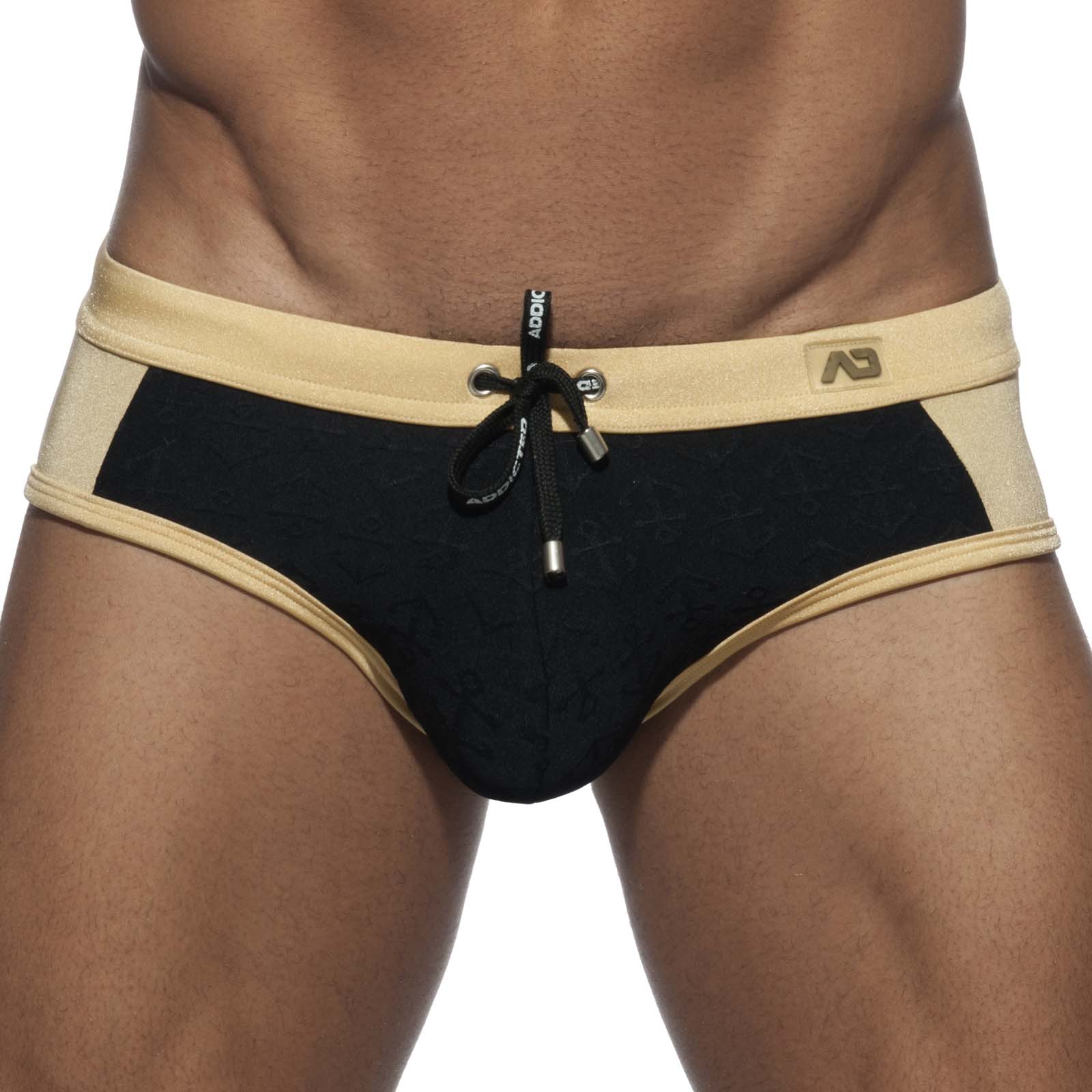 Swim Brief Addicted Black Anchors ADS191