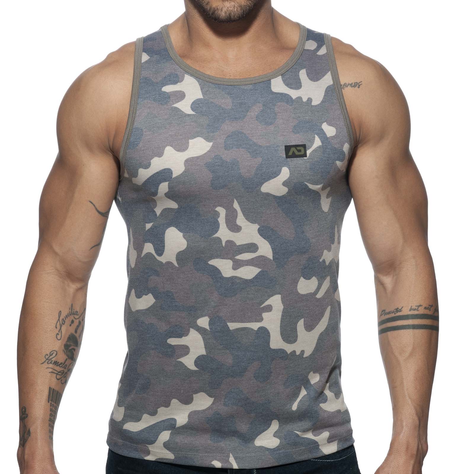 Tank Top Addicted Washed Camo AD801