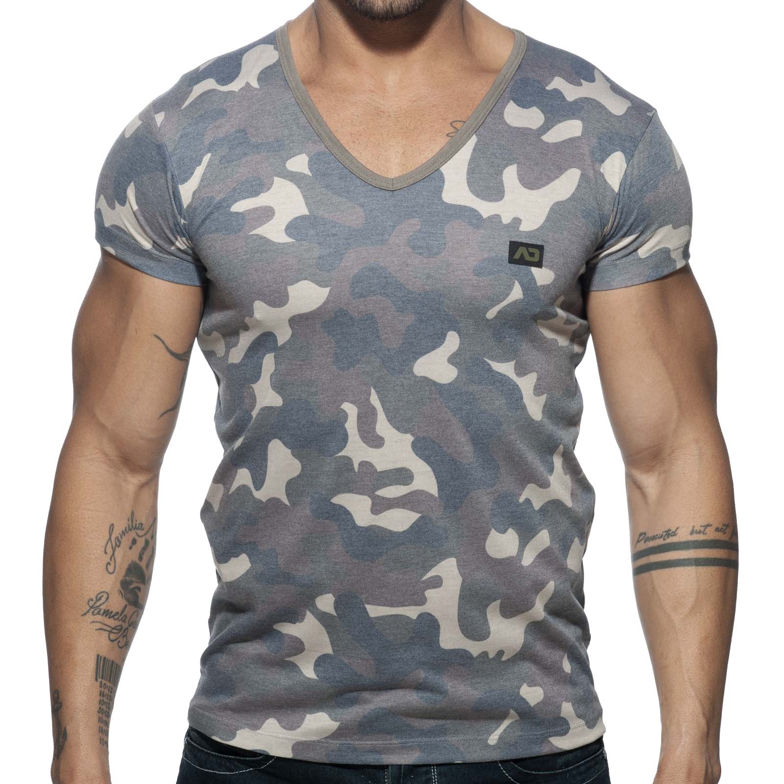 T-Shirt Addicted Washed Camo AD800