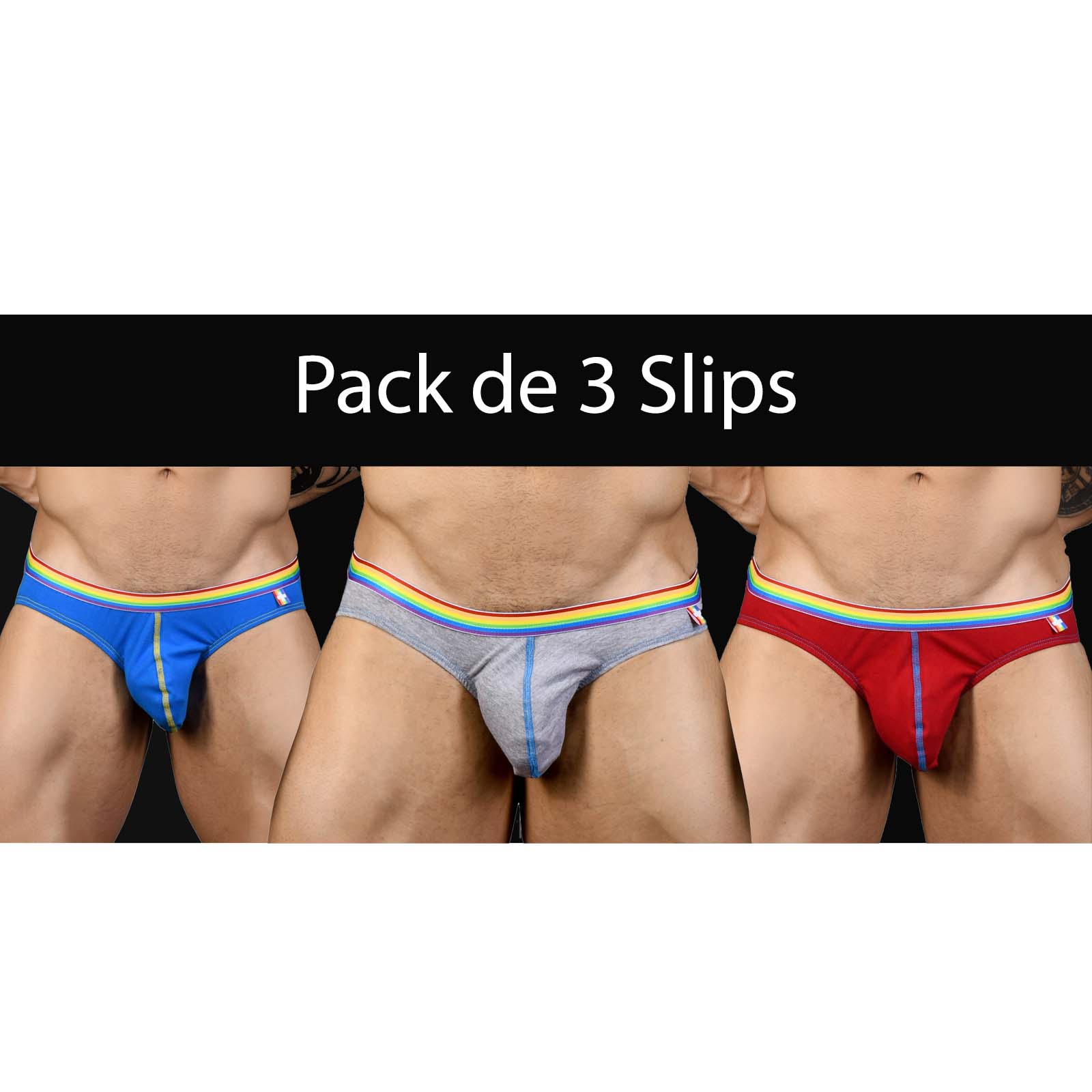 Pack de 3 Slips Andrew Christian Unicorn 91184