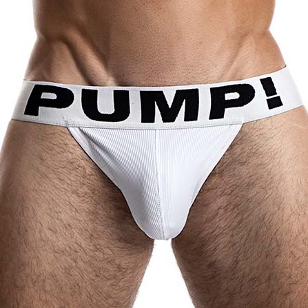 Jock Strap Pump! White 15005