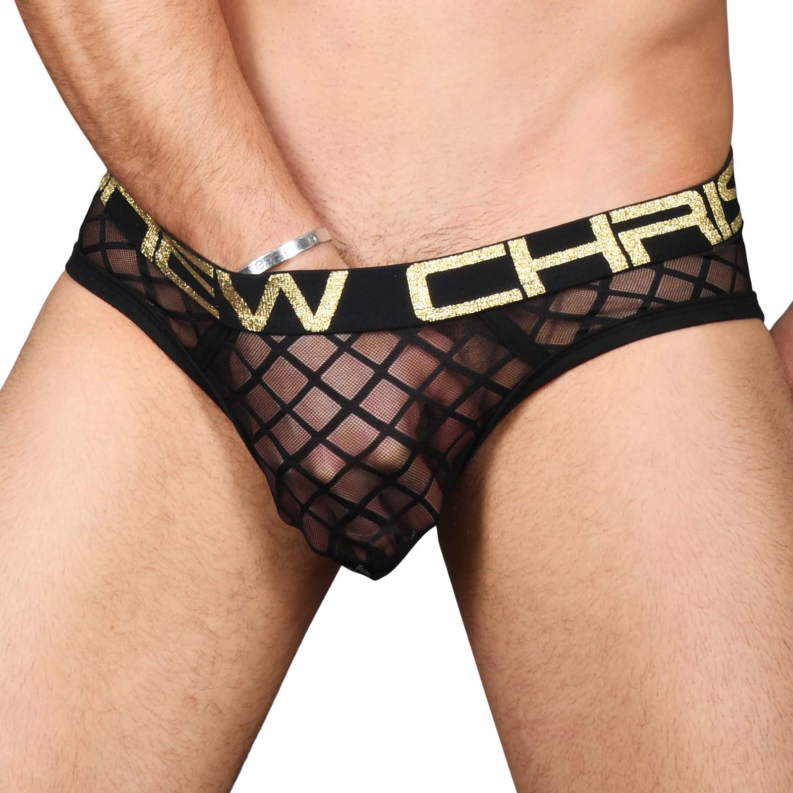 Brief Andrew Christian Lattice Lace Sheer 91409