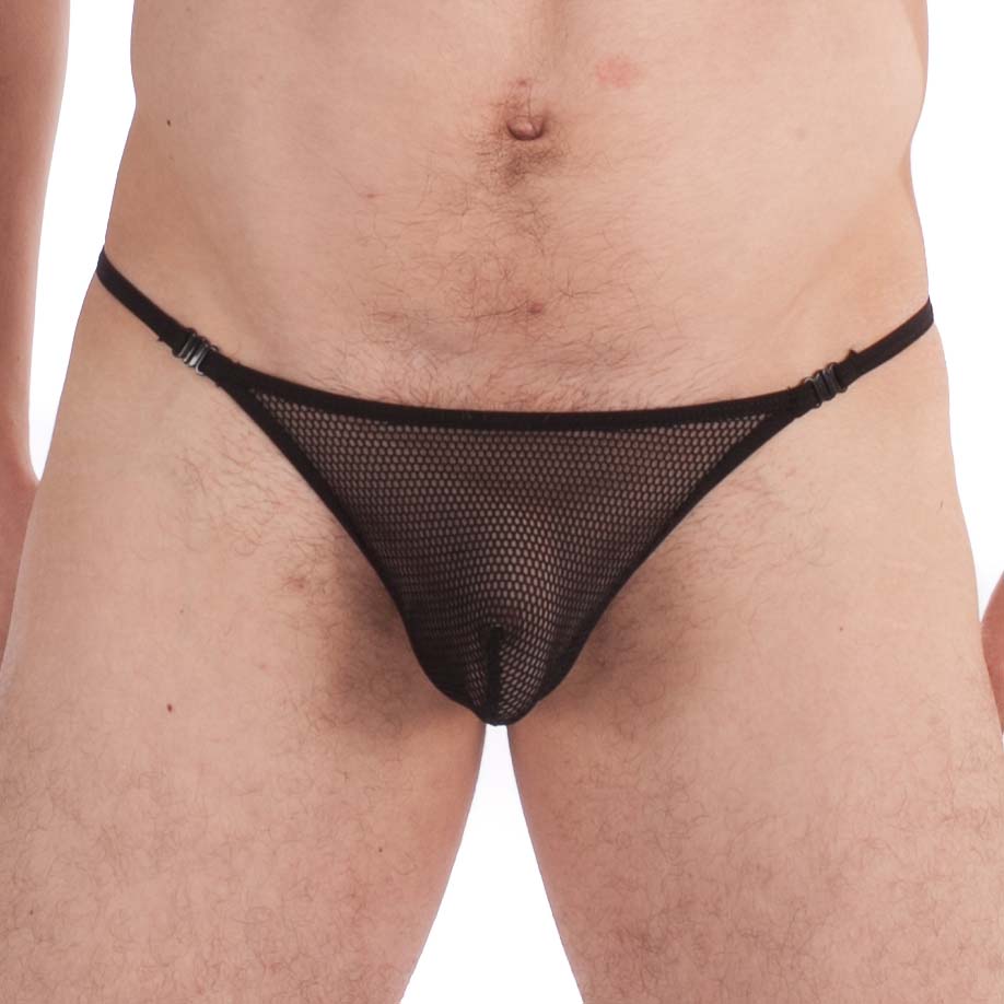 string transparent pour homme