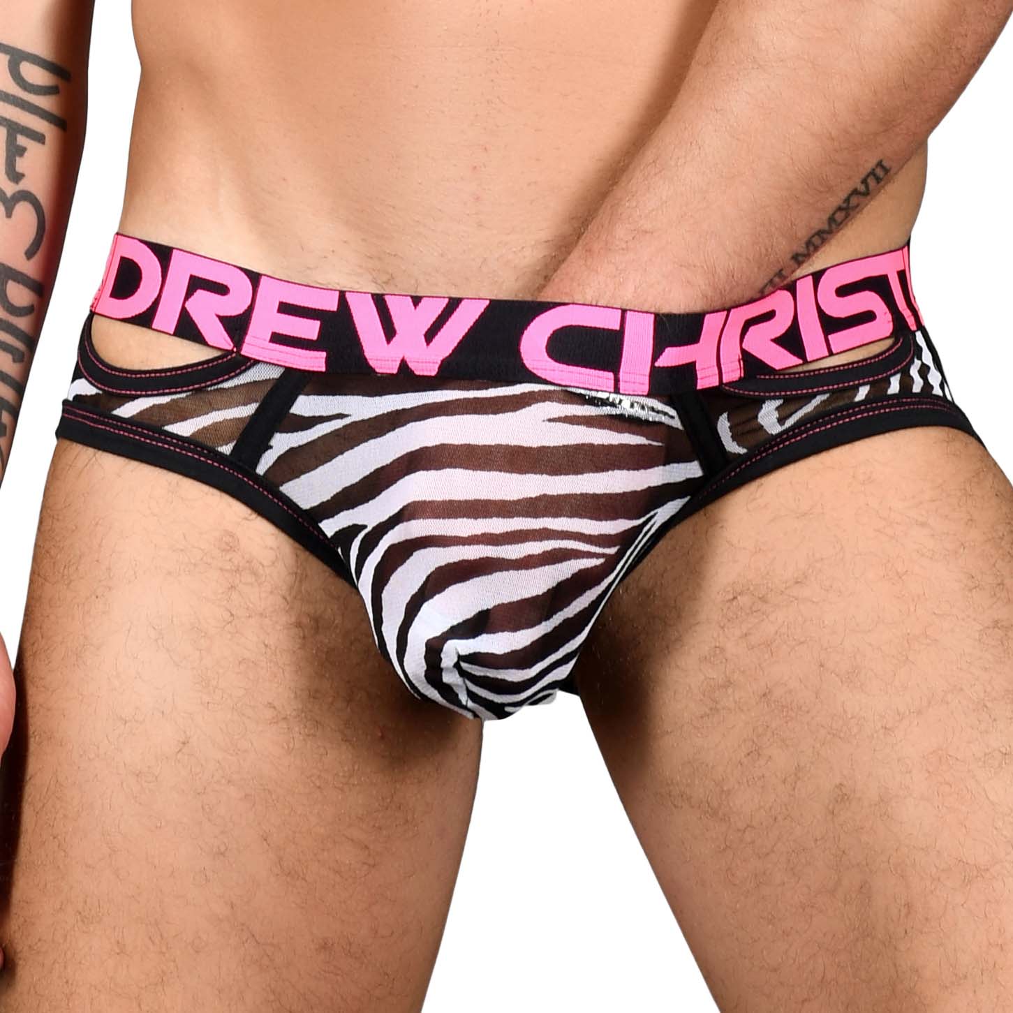 Jock Strap Andrew Christian Sheer Mesh Zebra 91596