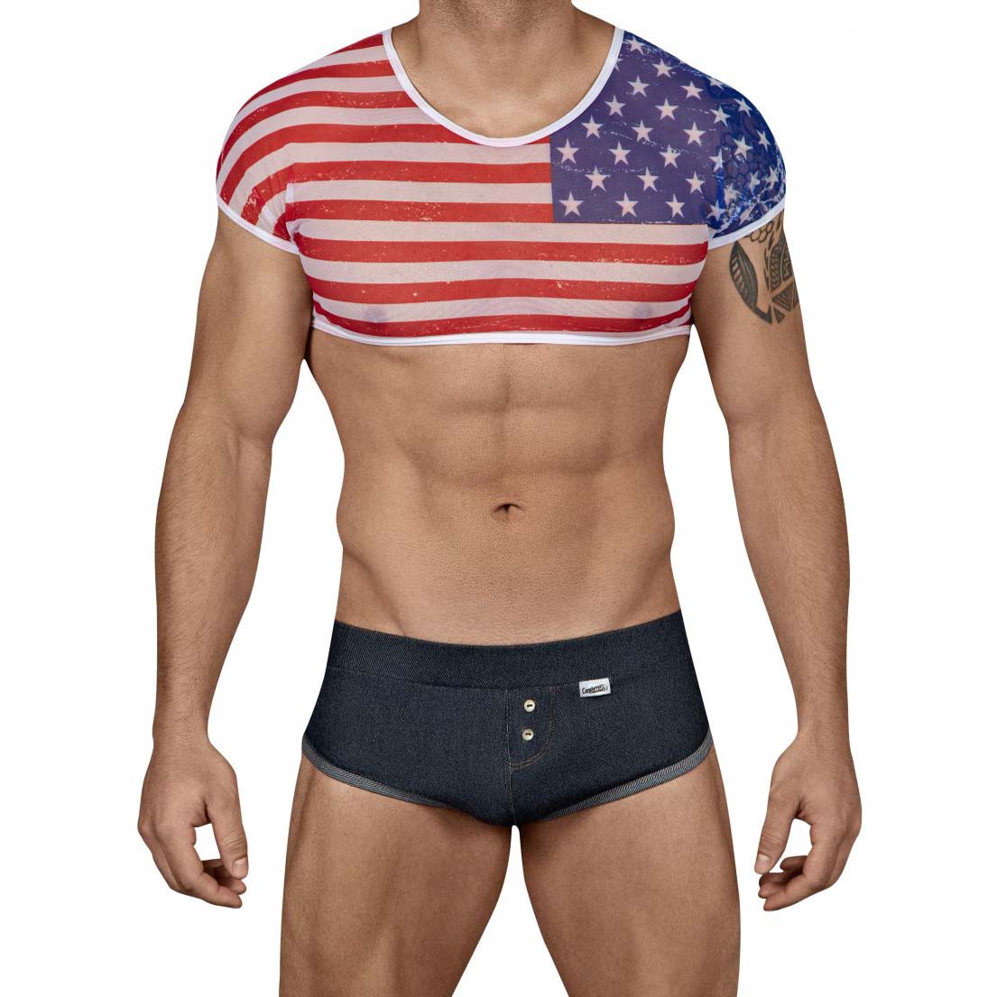 Costume American Crop-Top Candyman 99443