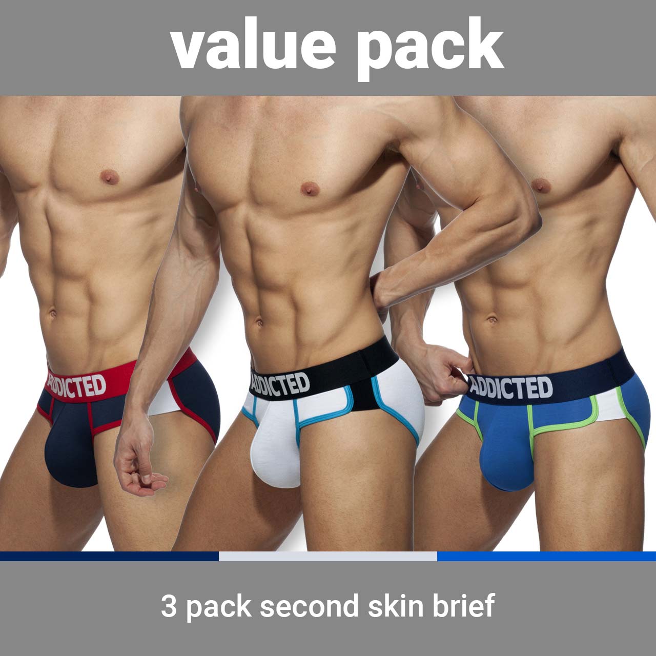 Pack de Slip Addicted Second Skin AD897P