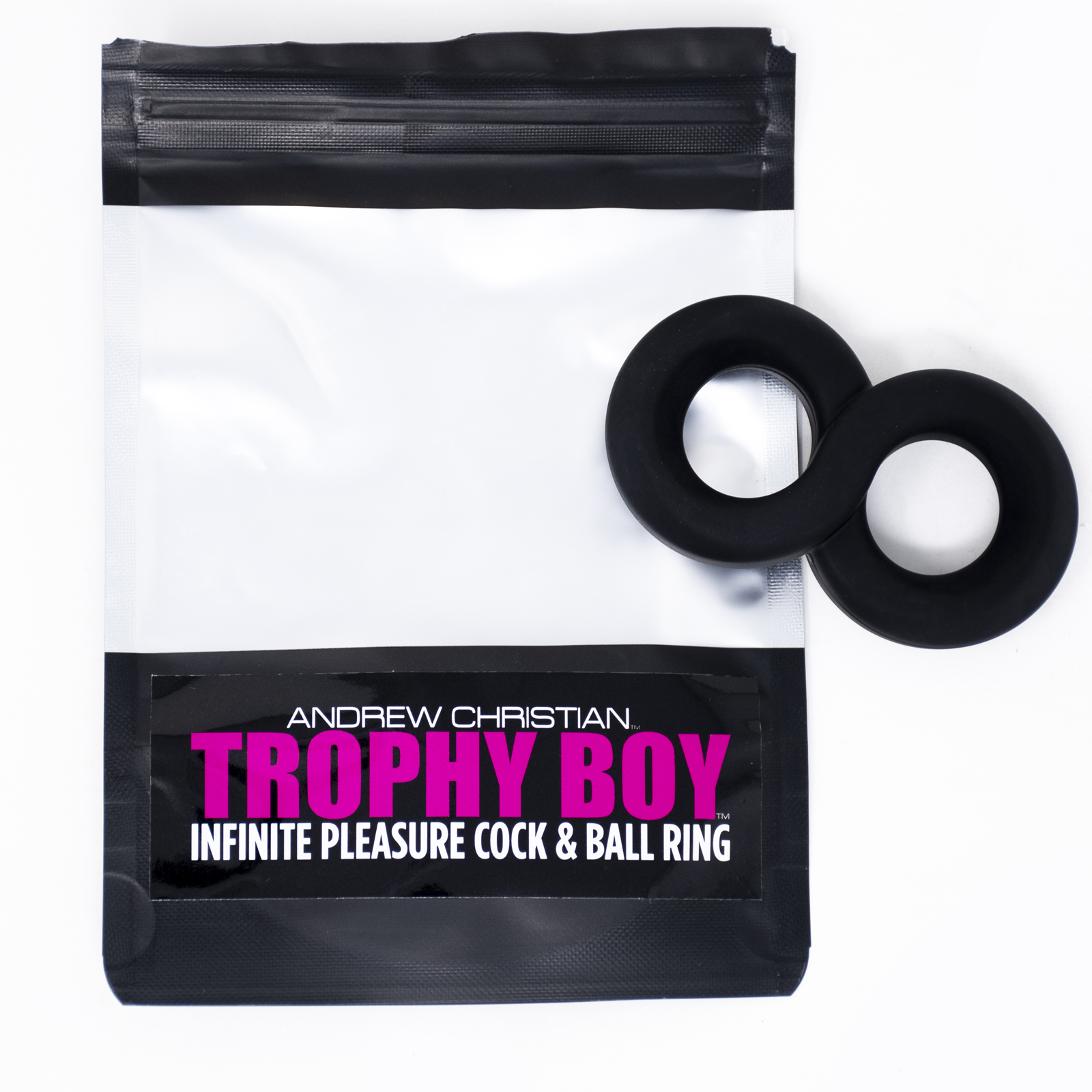 Cockring Andrew Christian Trophy Boy Ininite Pleasure Cock et Ball ring 8498