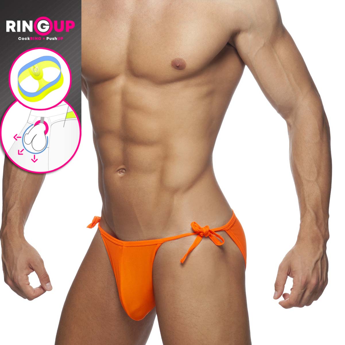 Slip de bain Cockring Addicted Ring Up ADS246