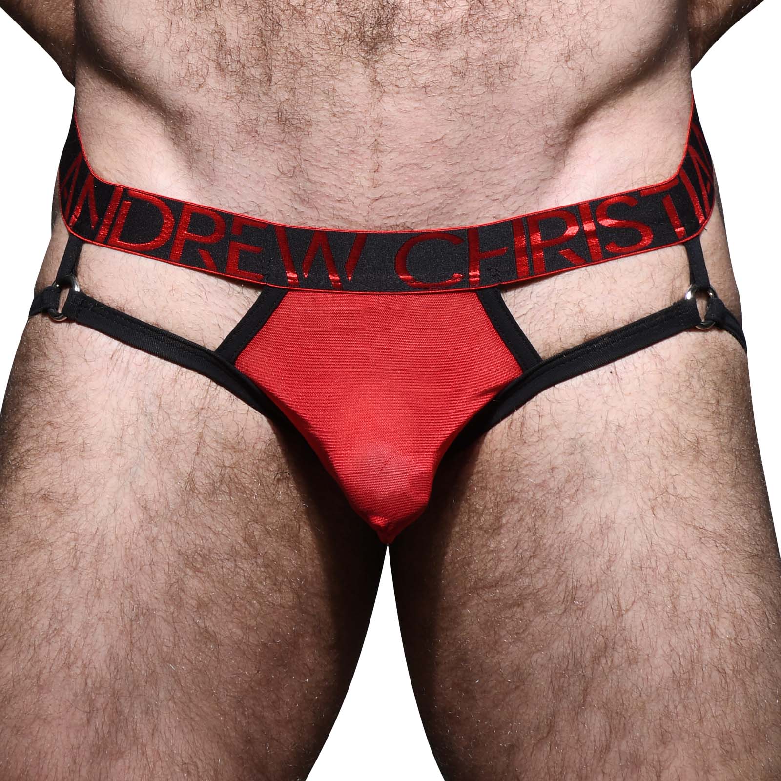 String Andrew Christian Scarlet Mesh  92316