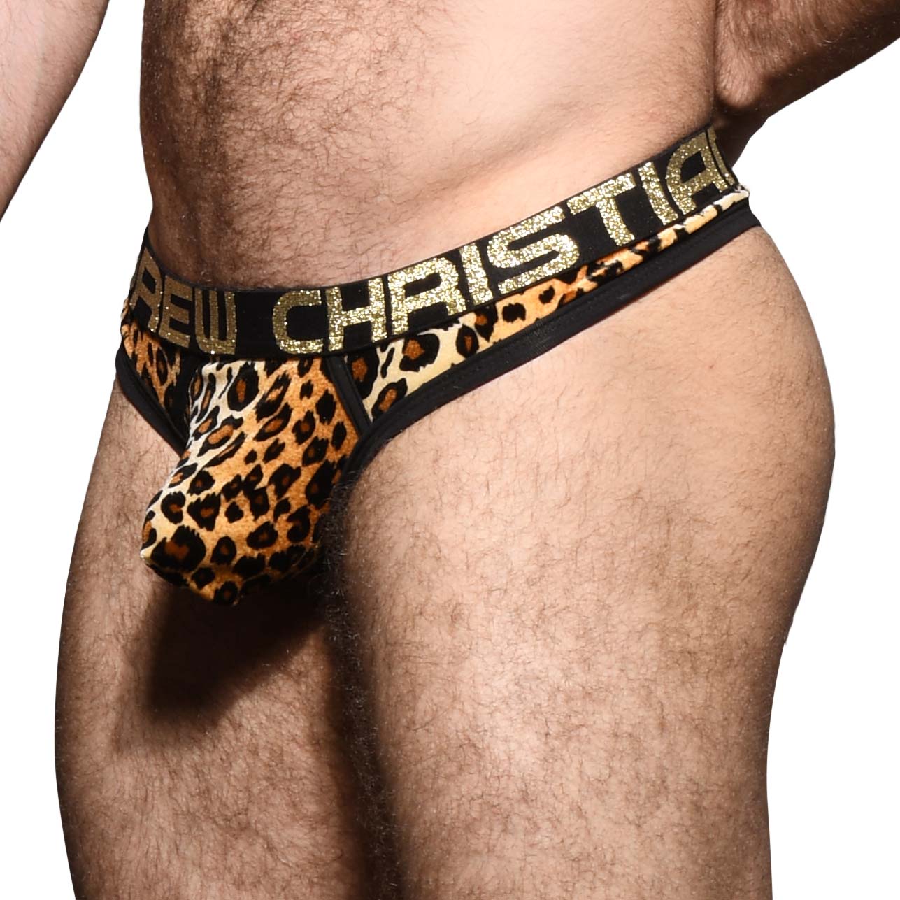 Thong Andrew Christian Plush Leopard Almost Naked 92296
