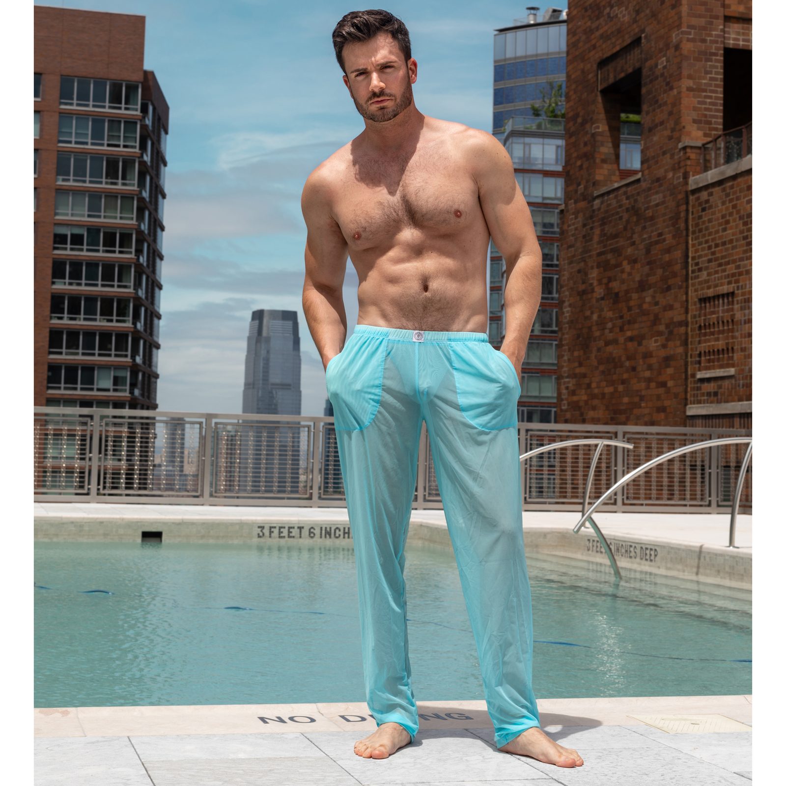 Pantalon L Homme Invisible Cristallo HW134CRI