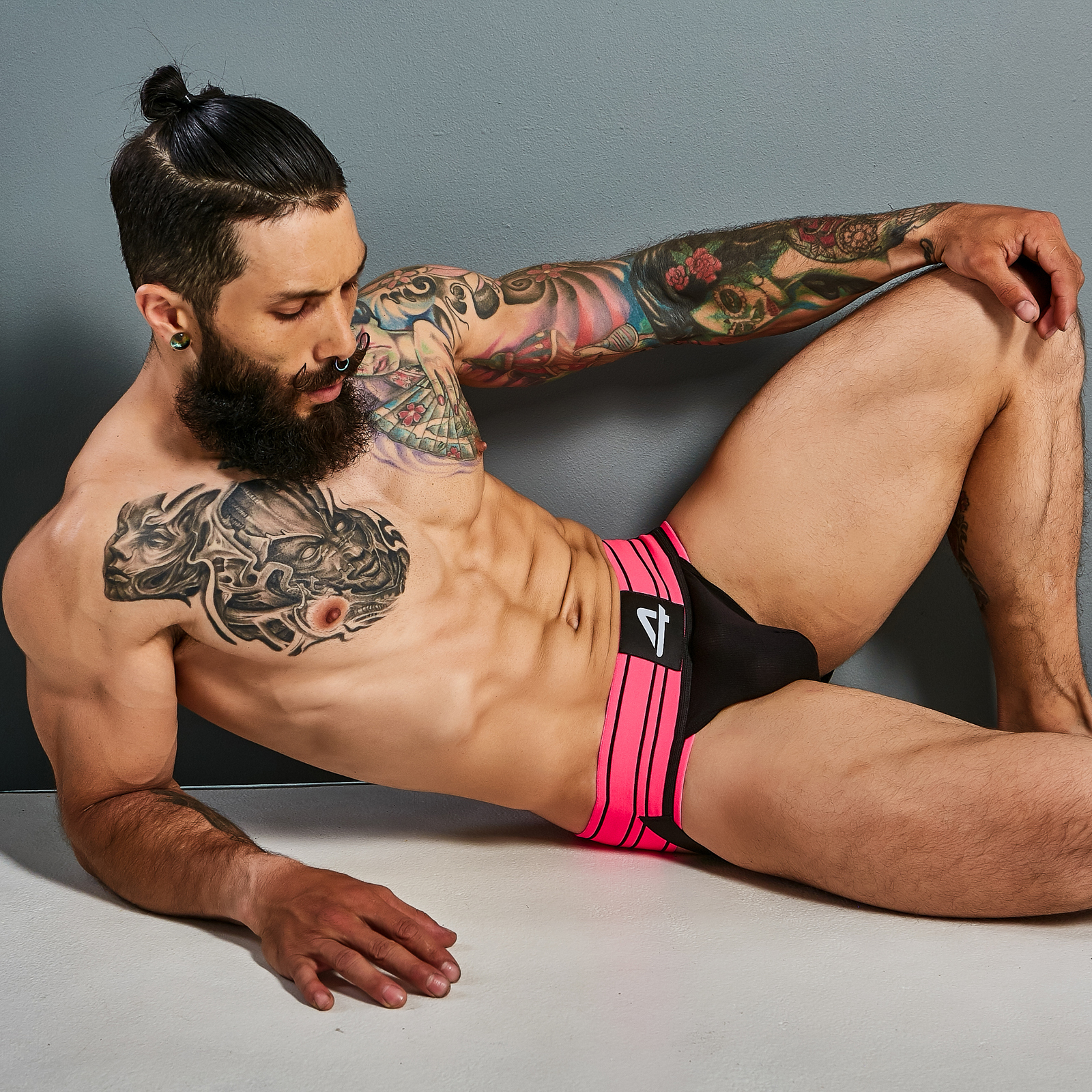 Jock Strap Cut4Men Neon Pink C4M15