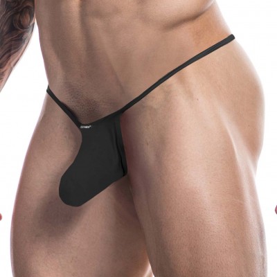 Thong Cut4Men Black Pouch C4M09