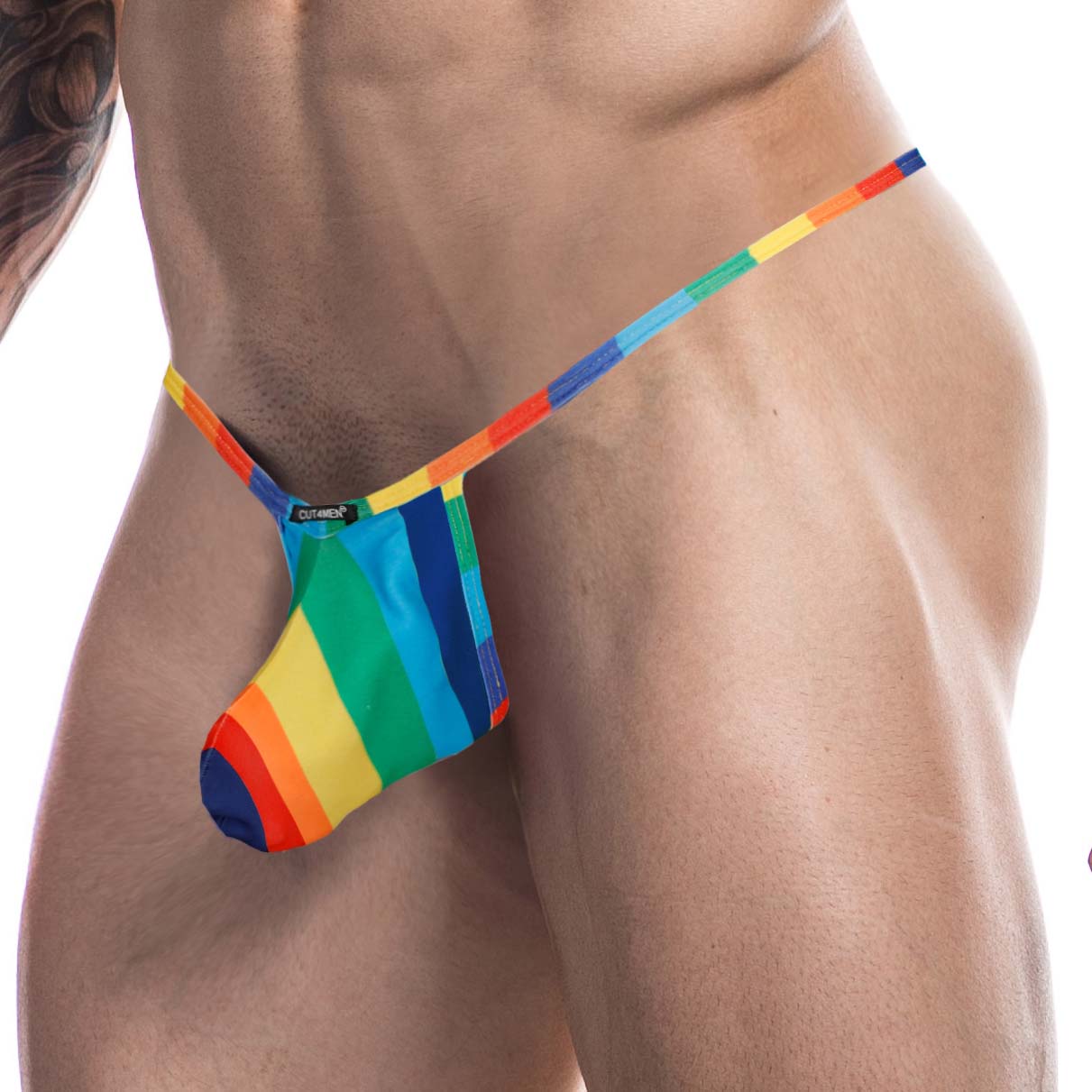 Thong Cut4Men Rainbow Pouch C4M09