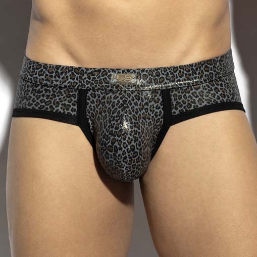 Brief ES Collection Shiny Leopard Print UN579