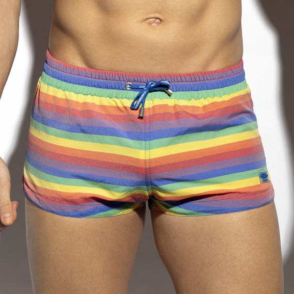 Swim Short ES Collection Rainbow Multi Stripes 2304