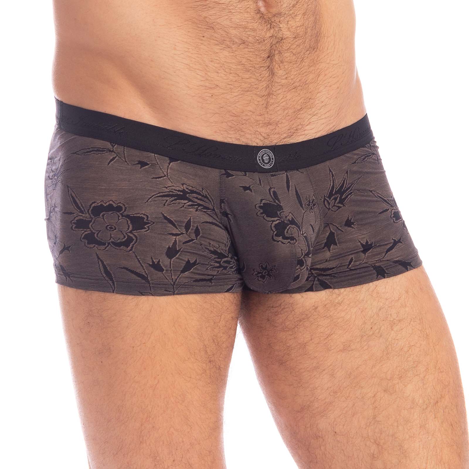 Shorty L Homme Invisible Fleur Noire MY39FLN