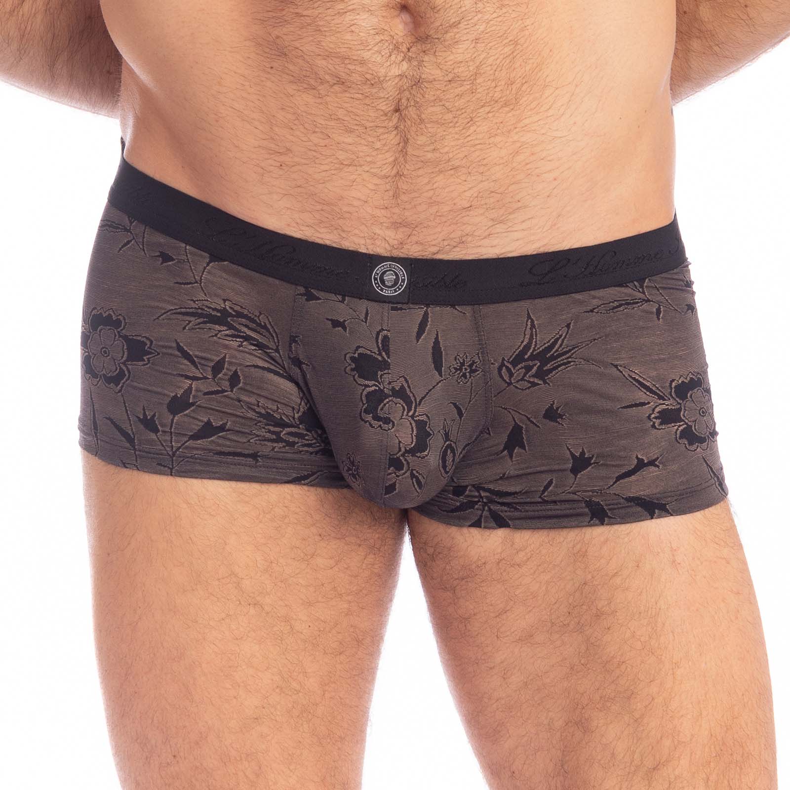 Shorty L Homme Invisible Fleur Noire MY39FLN