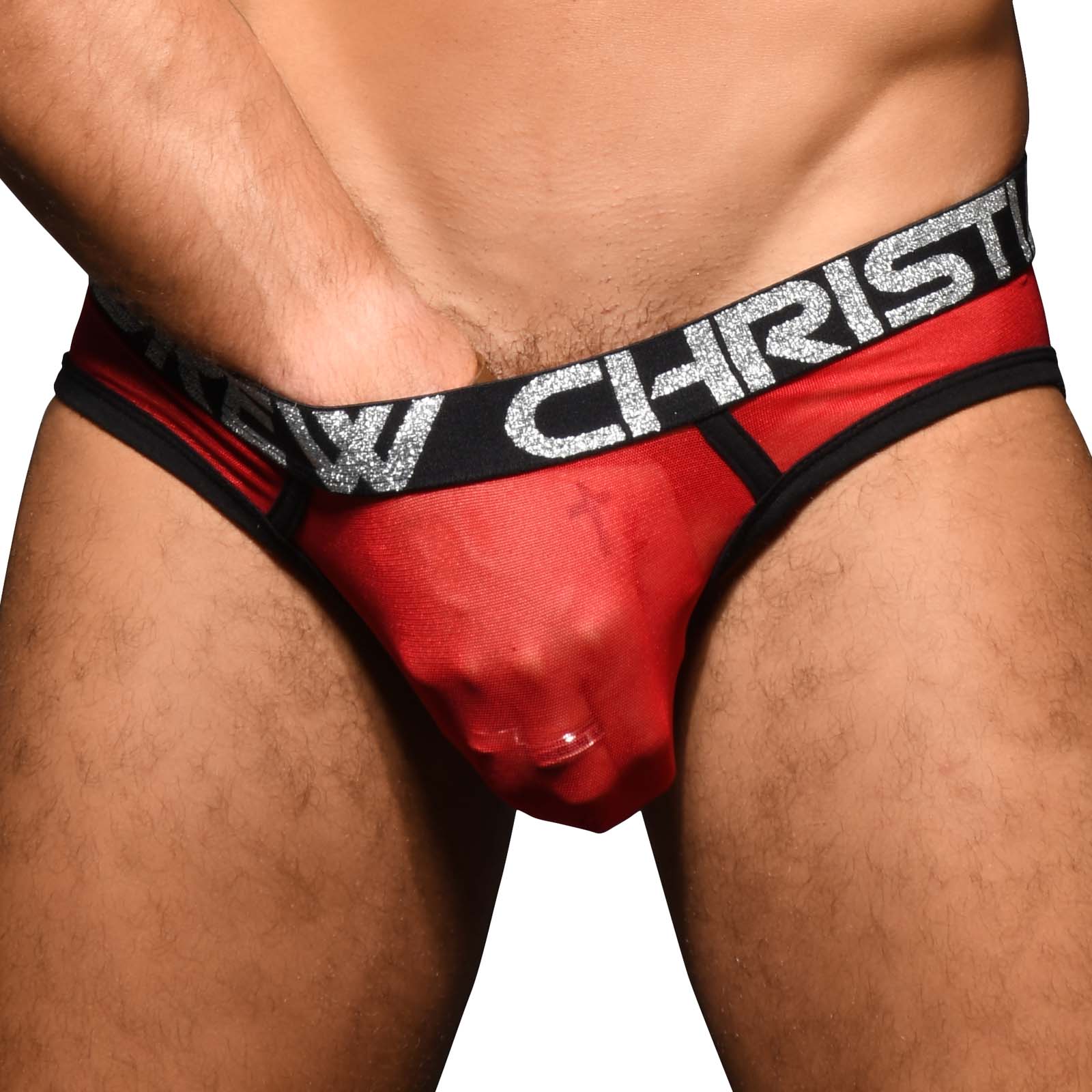 Slip Andrew Christian Scarlet Sheer 91906