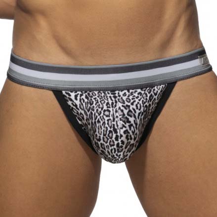 Swim Jock Strap Addicted Leopard Stripes ADS269