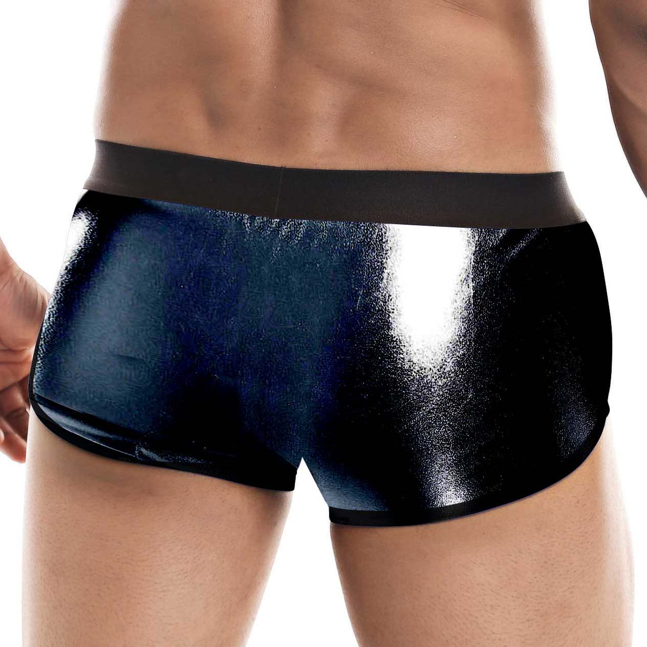 Boxer Cut4Men Black Skai C4M06