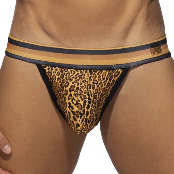 Jock Strap de Bain Addicted Leopard Stripes ADS269