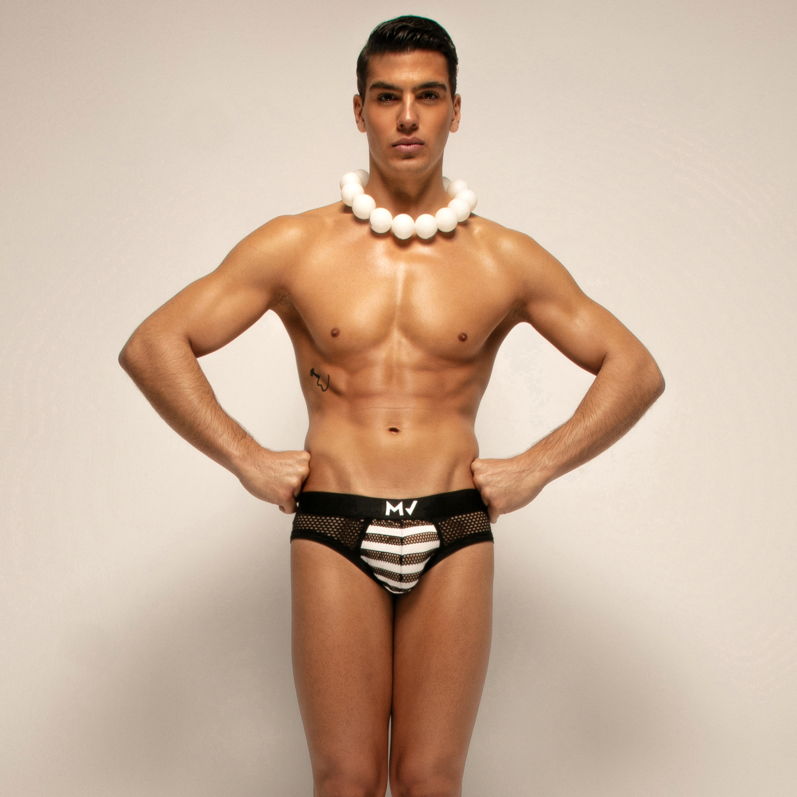 Slip Empty Bottom Modus Vivendi Striped Through 01413