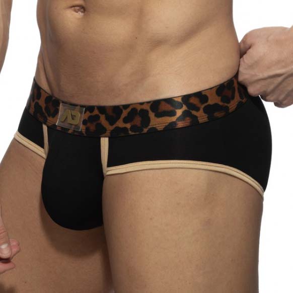 Brief Addicted Leopard Black AD2223