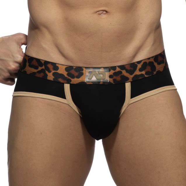 Brief Addicted Leopard Black AD2223