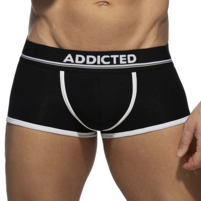 Boxer Addicted Black Cotton AD2228