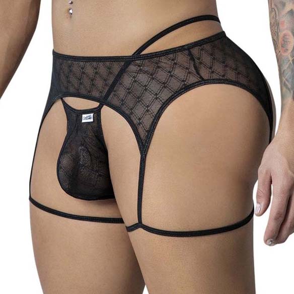 Thong Candyman Geometric Mesh 99898