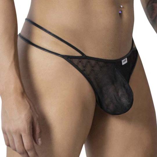 Thong Candyman Geometric Mesh 99903